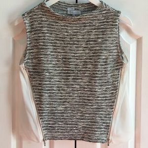 1.STATE Tweed Sleeveless Dress Top, Size Small
